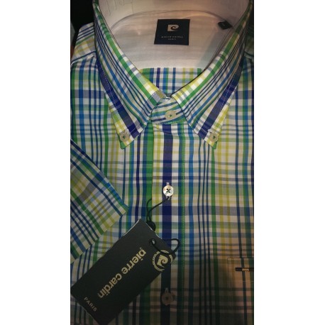 Skjorte m/korte ærmer fra Pierre Cardin