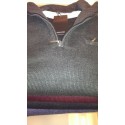 Sweatshirt m/zip i krave og brystlomme fra Belika