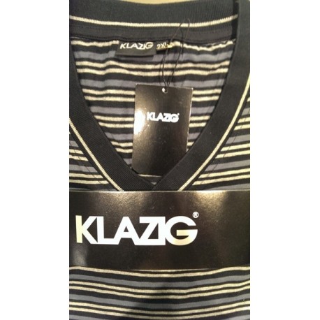 Jersey pyjamas med V-hals fra KLAZIG