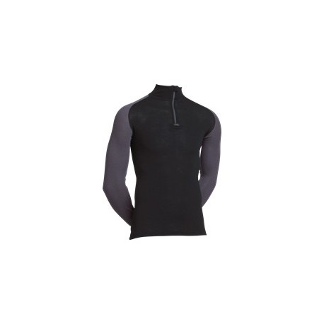 Uldundertrøje, Langærmet T-shirt med lynlås i kraven fra JBS