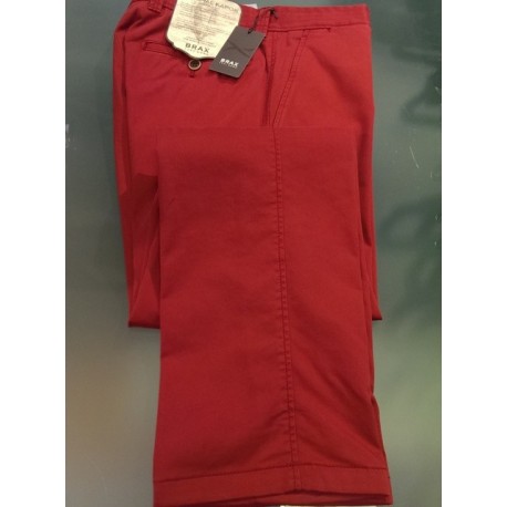 Lærredsbuks med stretch fra Brax - Perma Red - Kapok