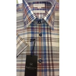 Hørskjorte med korte ærmer - VAN HEUSEN