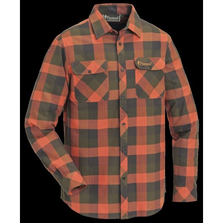 Flannelsskjorte i Sildebensmønster fra Pinewood