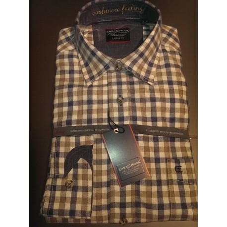 Flannelskjorte med Cashmere Feeling fra Casamoda