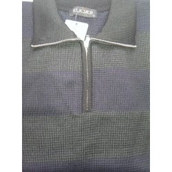 Polostrik m/lynlås i kraven fra Elkjær Strik