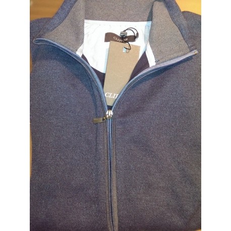 Bomuldscardigan med lynlås fra Clipper