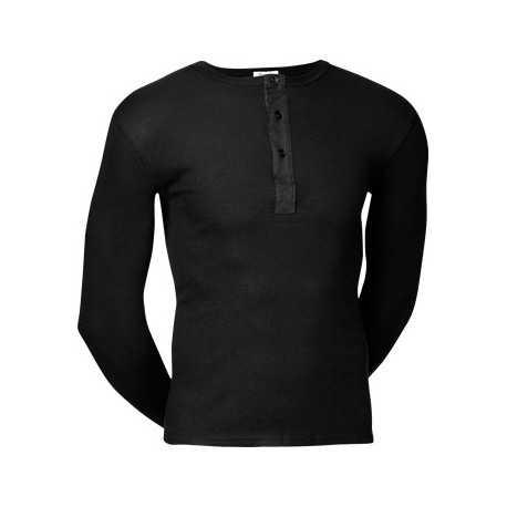 Klassisk undertrøje med lange ærmer og montering/knapper
