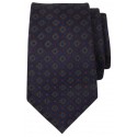 Stribet silkeslips m/hankie fra Connexion Tie