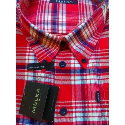 Sportsskjorte i kraftig flannelskvalitet fra Melka