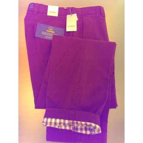 Lærredsbukser med Thermofor og stretch fra EUREX by BRAX