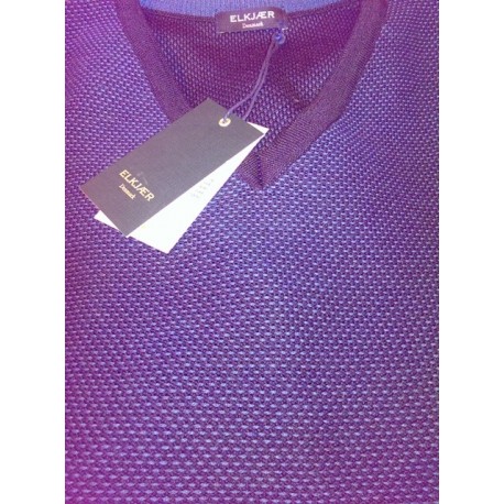 Pullover med Vhals fra Elkjær