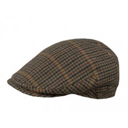 Country Wool Green Check Kasket