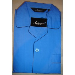 Klassisk poplin pyjamas med knapper fra Ambassador