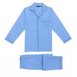 Klassisk poplin pyjamas med knapper fra Ambassador