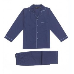 Klassisk poplin pyjamas med knapper fra Ambassador