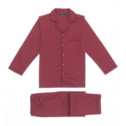 Klassisk poplin pyjamas med knapper fra Ambassador