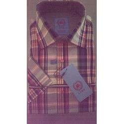 Sommerskjorte m/korte ærmer og brystlomme fra LINK