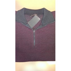 Klassisk pullover med lynlås krave fra Elkjær strik