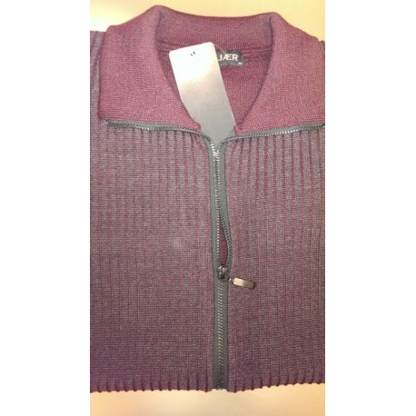 Klassisk cardigan med lynlås fra Elkjær strik