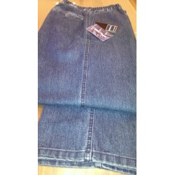 Denimbuks med stretch samt elastik i taljen fra Brühl - Klassisk snit