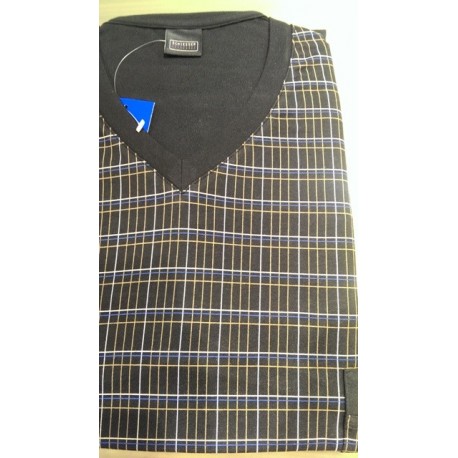 Jersey pyjamas med i V-hals fra SCHIESSER
