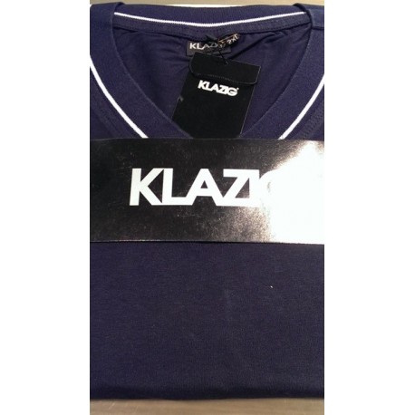 Jersey pyjamas med V-hals fra KLAZIG