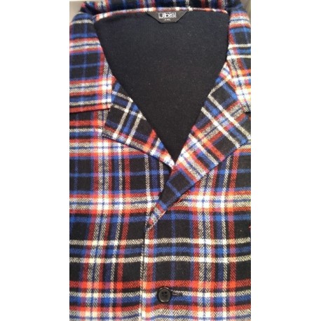 Klassisk flonel pyjamas med knapper fra JBS