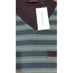 Jersey pyjamas med korte ærmer og ben og V-hals fra SCHIESSER