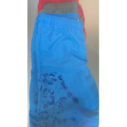 Badeshort m/ magiske blomster