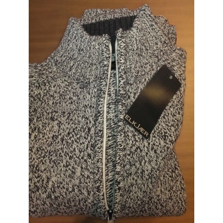 Cardigan med lynlås fra Elkjær