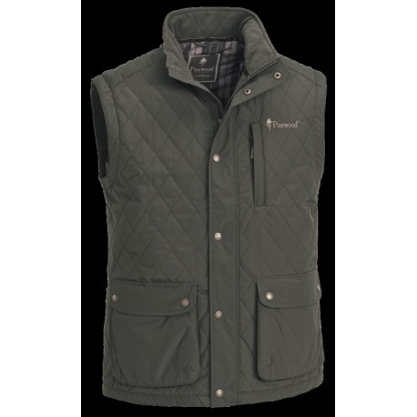 Quiltet og vatteret vindtæt vest fra Pinewood