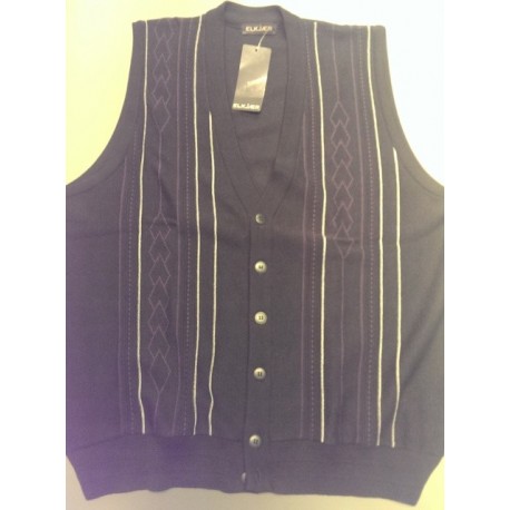 Strikket vest fra Elkjær Strik