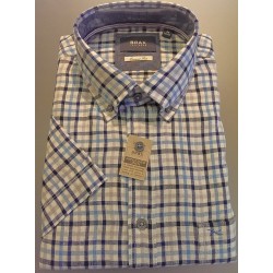 Casual hørskjorte m/korte ærmer fra BRAX