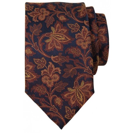 Mønstret silkeslips fra Connexion Tie