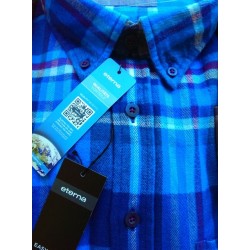 Sportsskjorte i kraftig flannelskvalitet fra Eterna