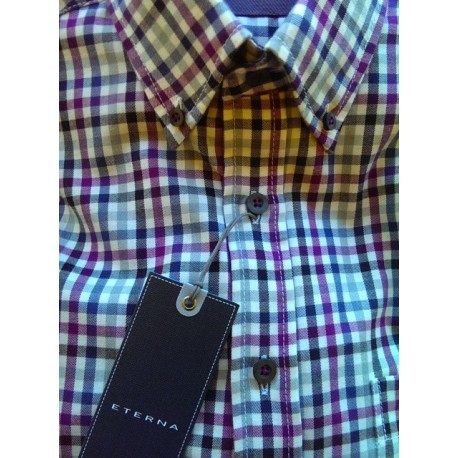 Sportsskjorte i flannelskvalitet fra Eterna