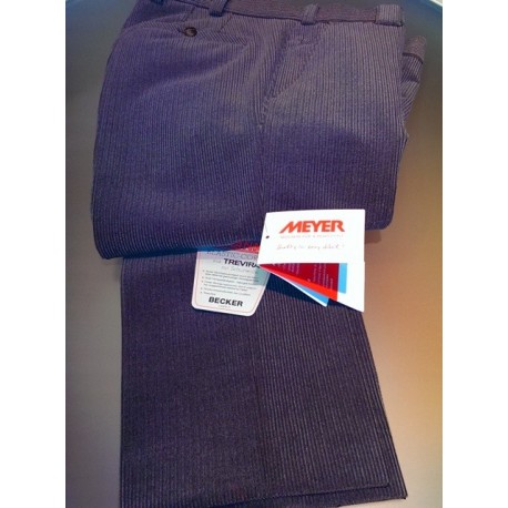 Fløjlsbukser i Trevira Uld og med Stretch fra Meyer