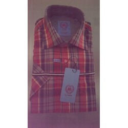 Sommerskjorte m/korte ærmer og brystlomme fra LINK