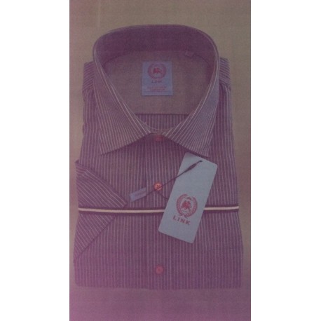 Sommerskjorte m/korte ærmer og brystlomme fra LINK