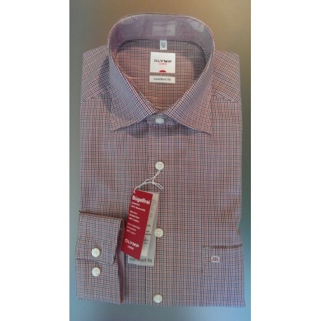 Strygefri manchetskjorte med brystlomme fra OLYMP